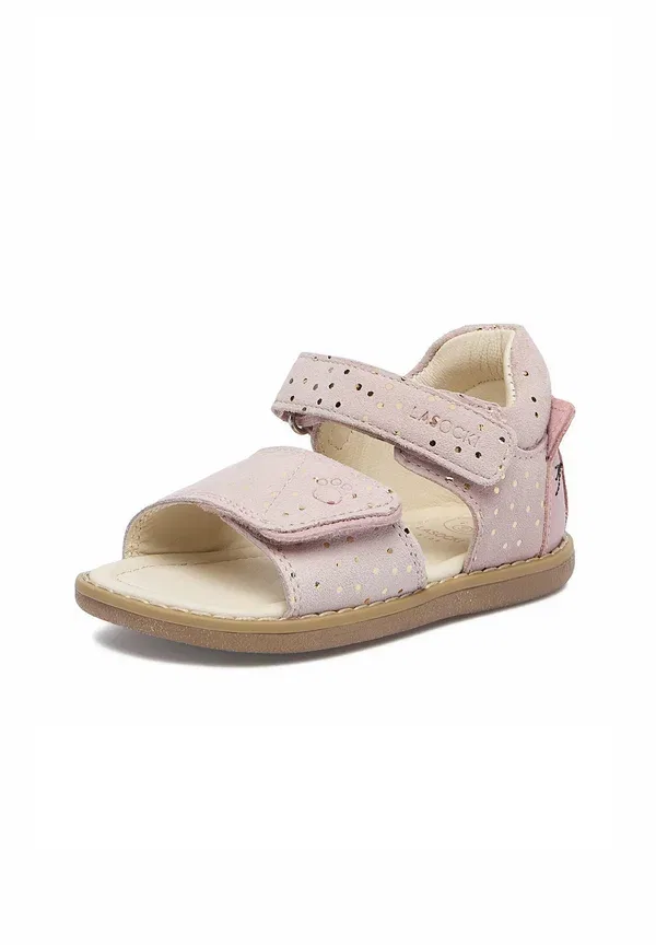 Босоножки кожаные Sandals girl baby shoes Lasocki Kids, розовый — фото 2