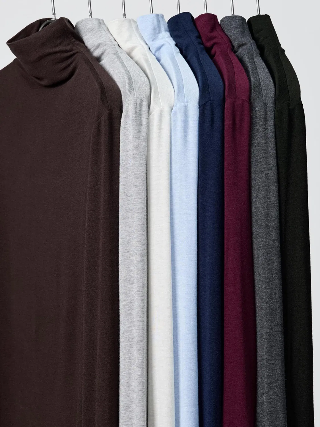 Водолазка с высоким воротом и длинным рукавом HEATTECH Uniqlo, черный — фото 3