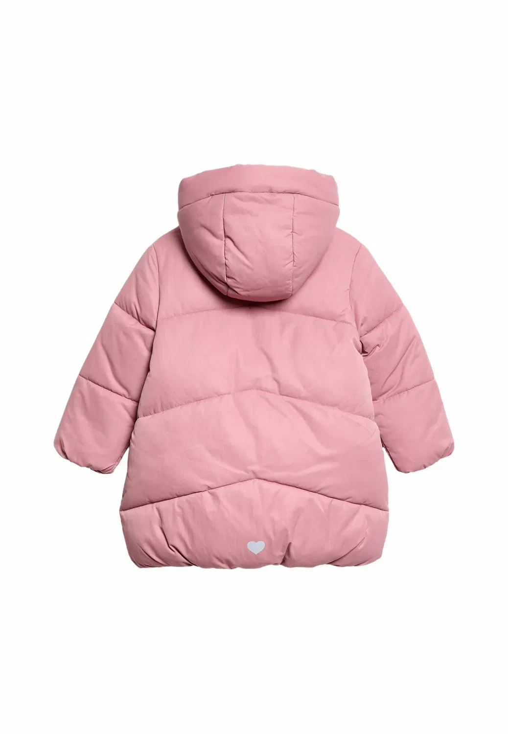Удлиненная стеганая куртка. - зимнее пальто Marks & Spencer, Dusted Pink — фото 2