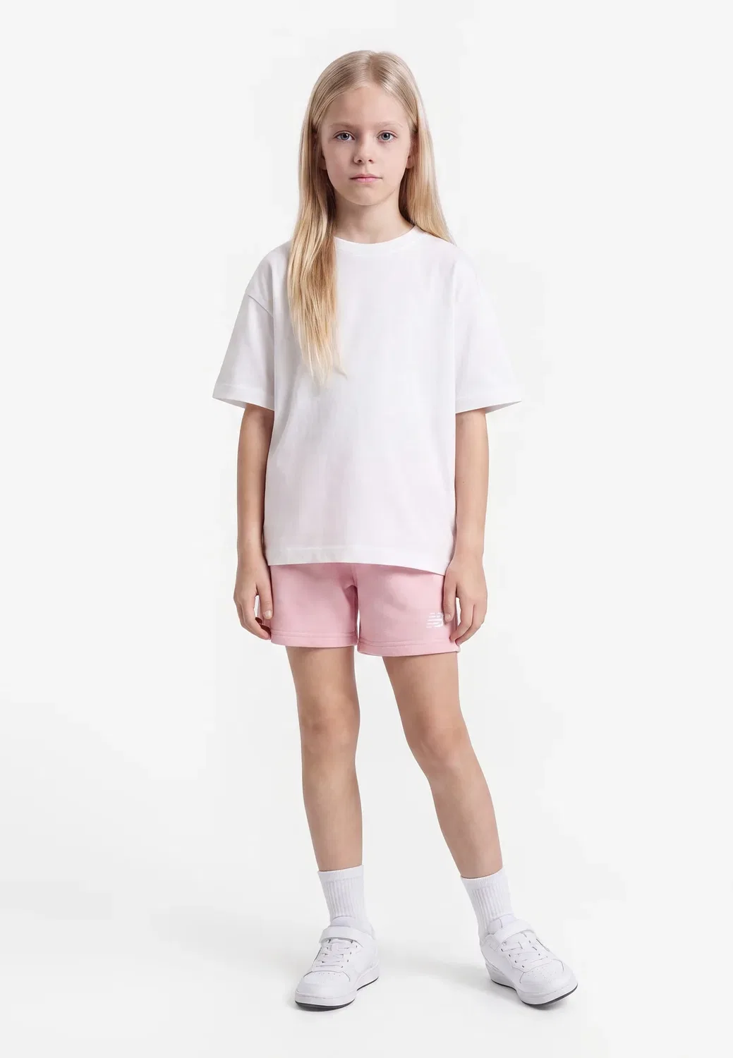 Небольшой логотип - шорты New Balance, Pink Chalk