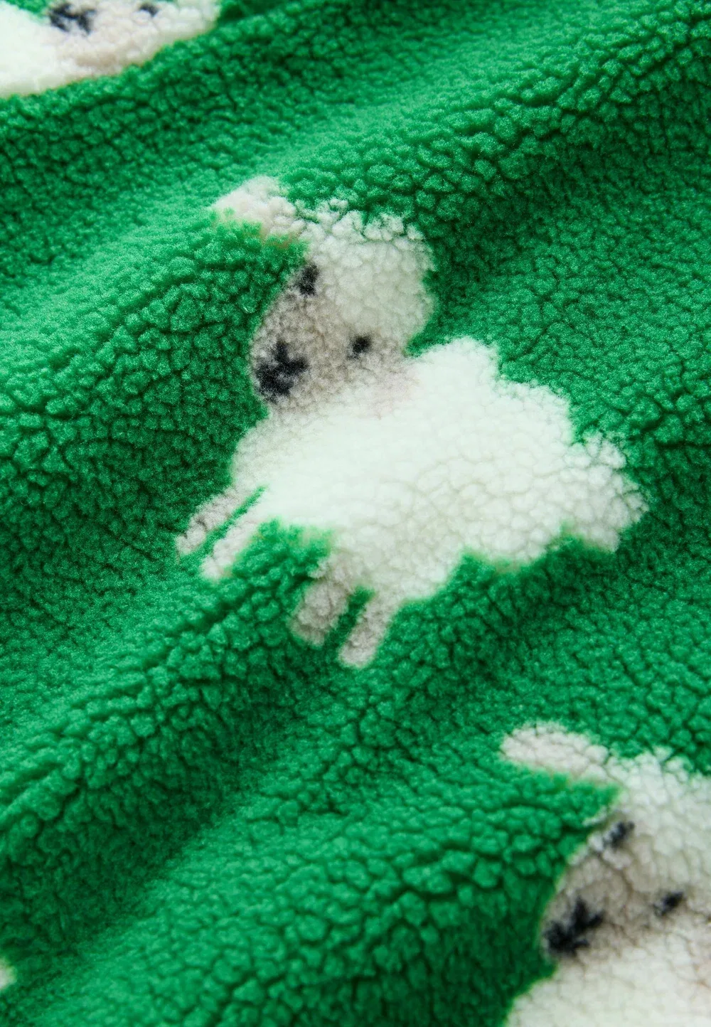 Куртка из флиса с принтом по всей поверхности, стандартного кроя Next, Green Sheep — фото 2