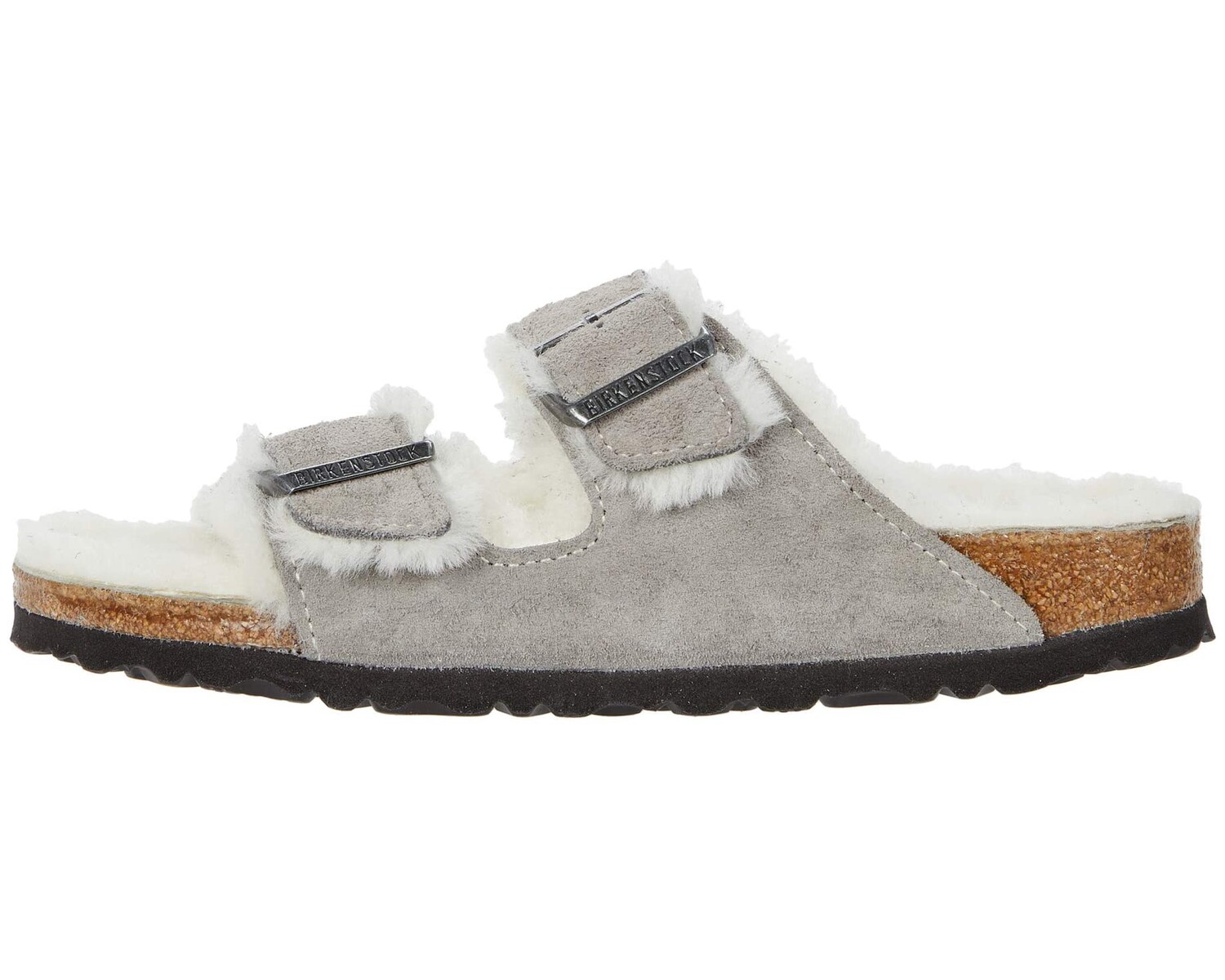 

Сандалии Arizona Shearling Birkenstock, каменная монета