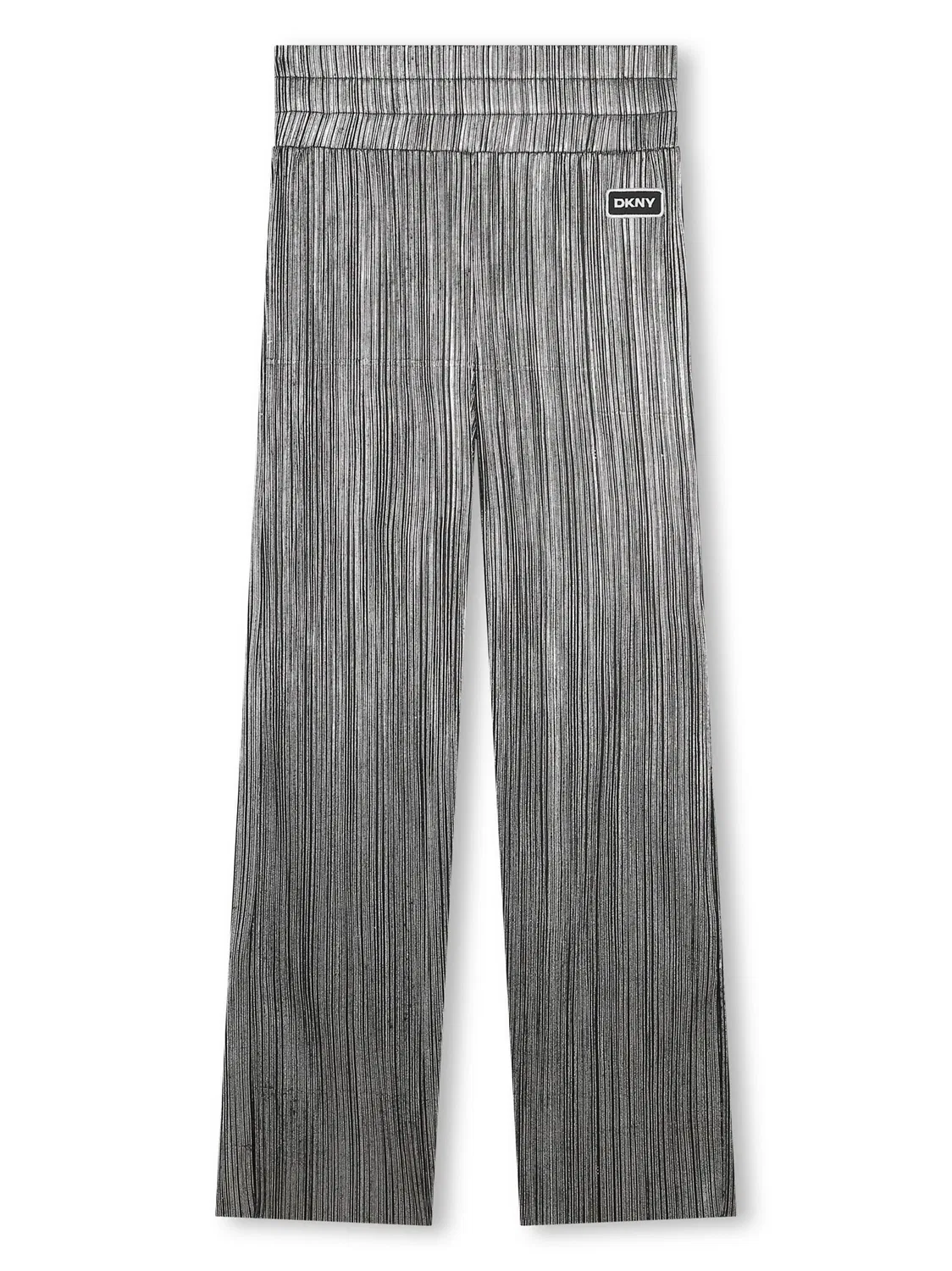 Брюки с эффектом плиссе DKNY, черный