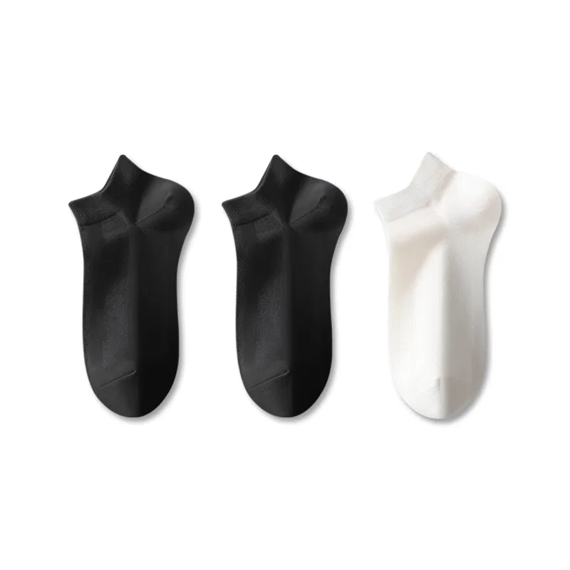 Детские носки-следки 5 пар MINISO, Black 2 White 1