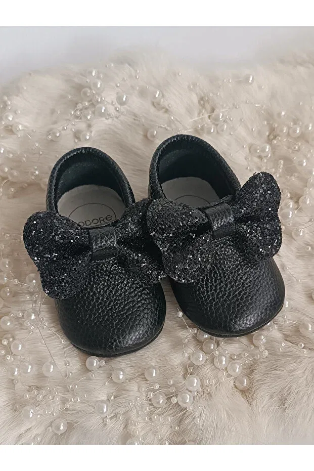Детские мокасины для мальчиков кожаные Sofia Hodore, Black