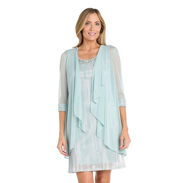 

Женский комплект из куртки и платья metallic crinkle R&M Richards