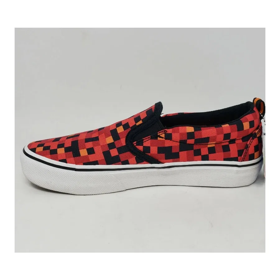 Детские спортивные кроссовки с закрытым носком Street Fame Skechers, Красно-черный — фото 2
