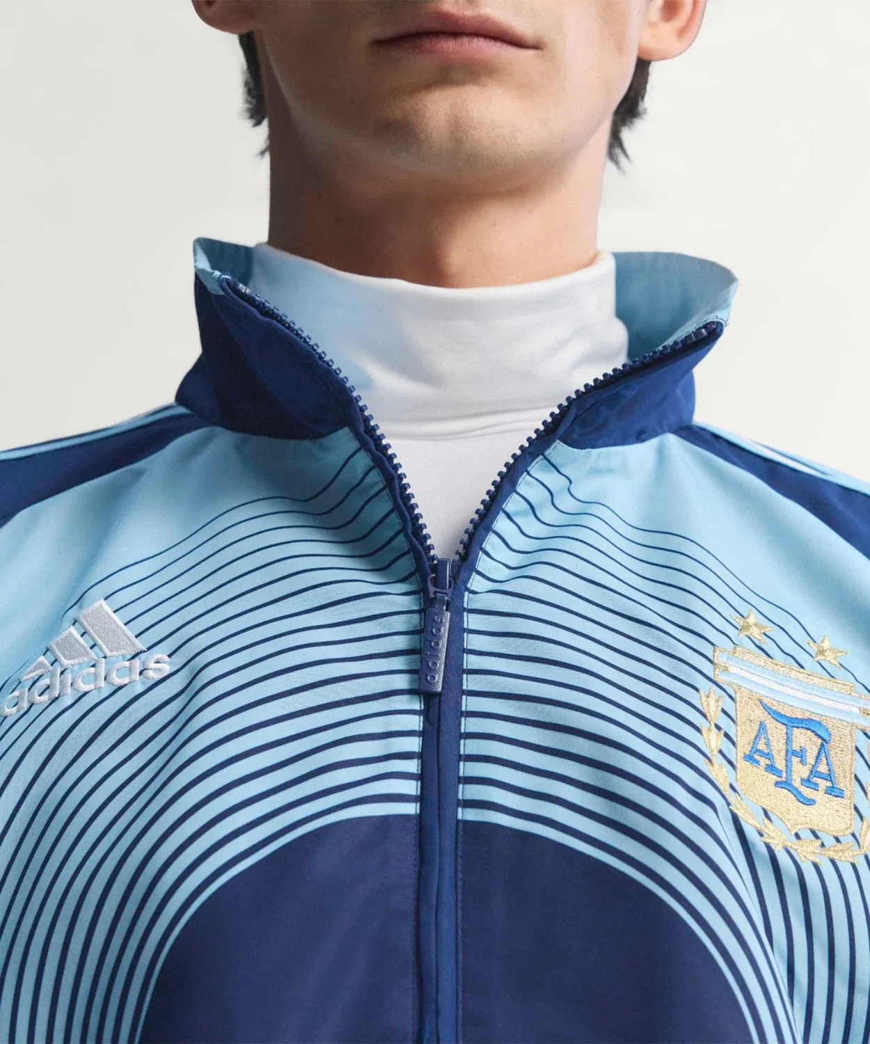 Мужской джерси-топ с принтом Argentina 2006 Adidas, Blue — фото 4