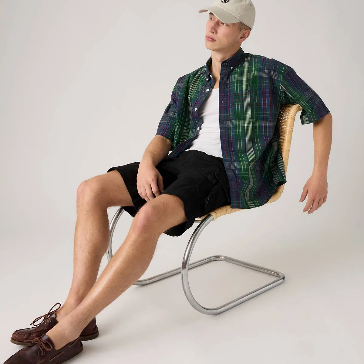 Свободная рубашка Roam Levi's, Theo Plaid Dark Gree - Multi-Color — фото 2