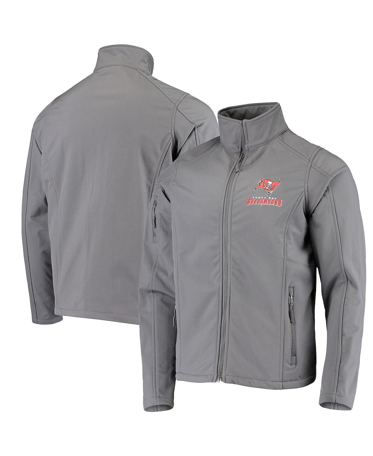 Мужская куртка pewter tampa bay buccaneers sonoma softshell с молнией во всю длину Dunbrooke - фото