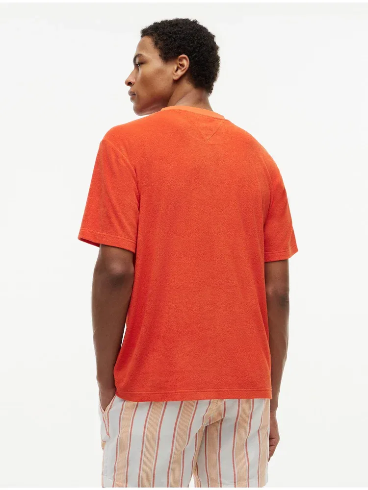 Футболка с круглым вырезом, Relax Fit TOMMY HILFIGER, Orange — фото 3