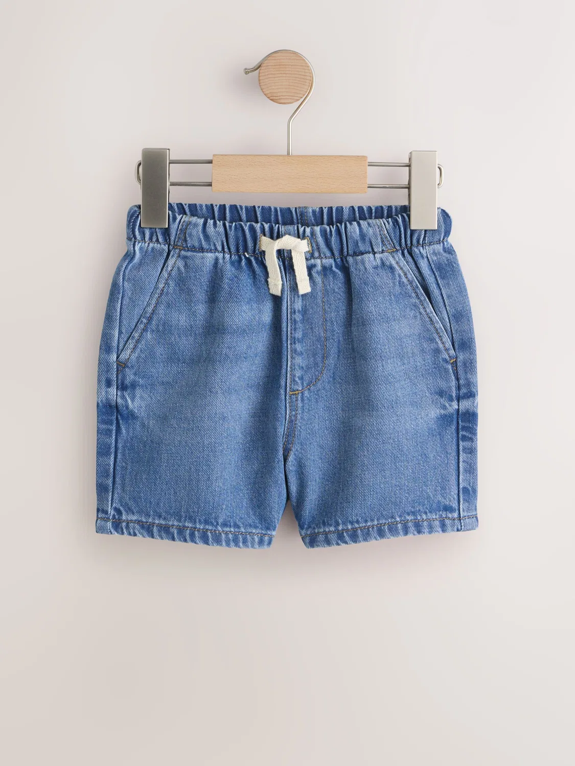 Шорты джинсовые, набор 2 шт, Blue Denim Bleach Next, голубой деним — фото 2