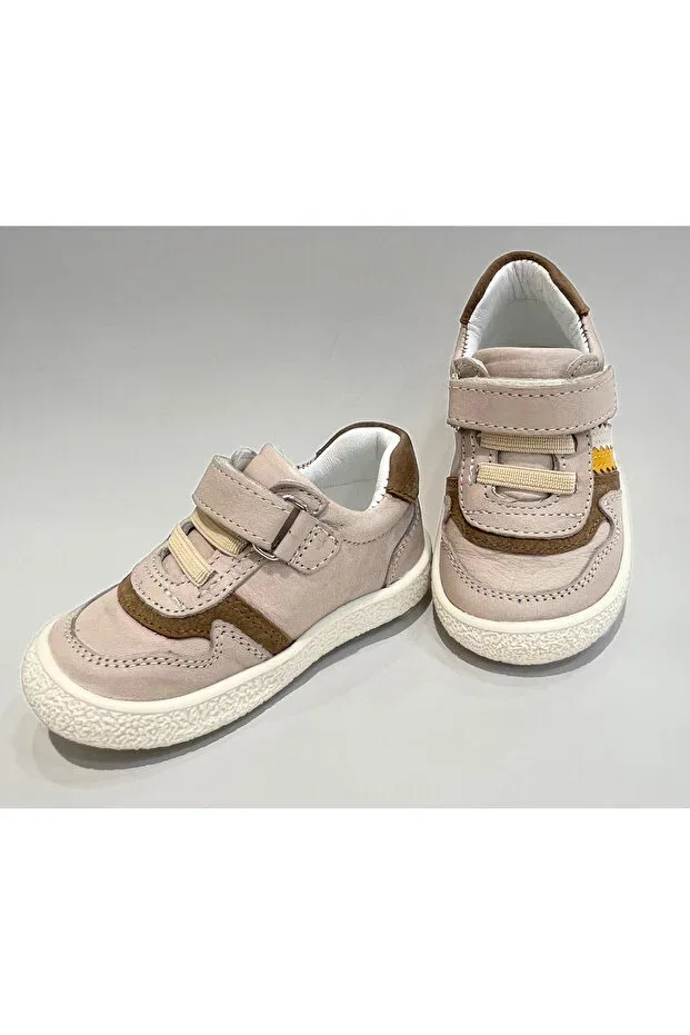 Детские туфли для девочек кожаные Basics Lepi Kids, Stone — фото 3