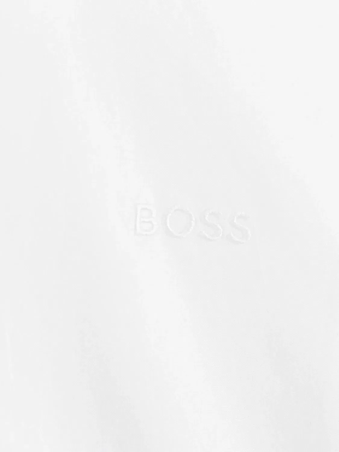 Рубашка с вышитым логотипом с длинным рукавом BOSS, белый — фото 3