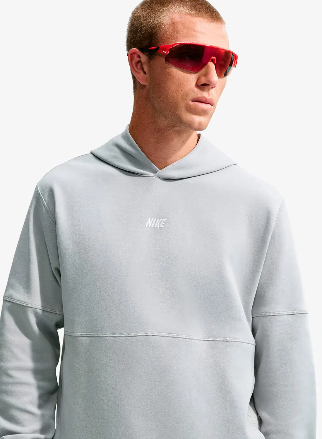Худи легкое Club varsity Nike, серый — фото 3
