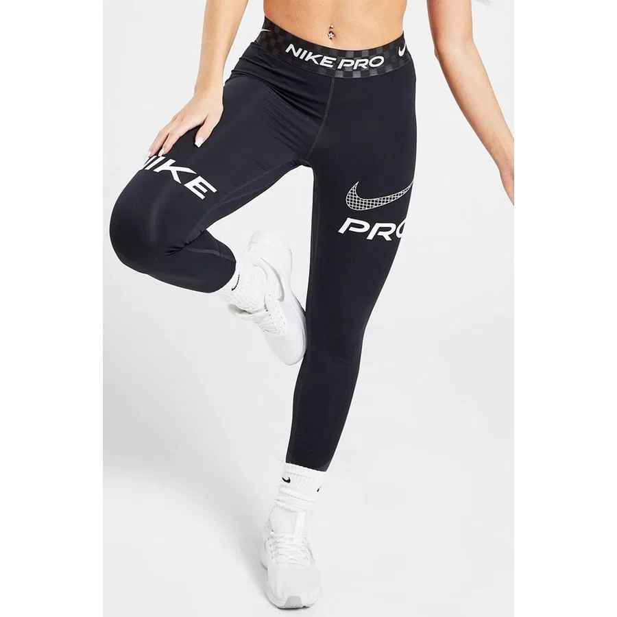 Леггинсы спортивные с принтом Dri Fit Training Pro Graphic Nike, Черный