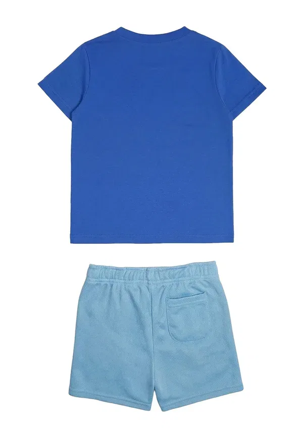 Детский комплект из футболки и шорт с принтом Completo bambino set New Balance, Blu, синий — фото 2