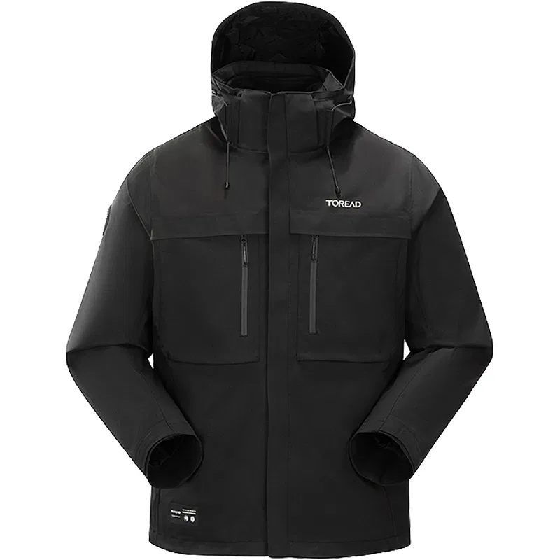 Детская ветрозащитный куртка с принтом Windbreaker Jacket Unisex TOREAD, Black