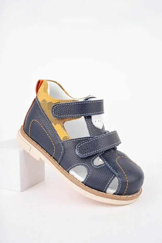 Детские сандалии для мальчиков с плоским ходом Ortobella, Navy Blue