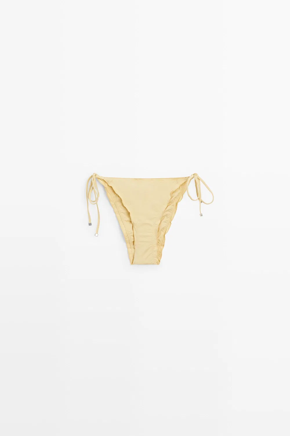 Трусики для бикини Massimo Dutti, с оборками и бантиками, Vanilla — фото 2