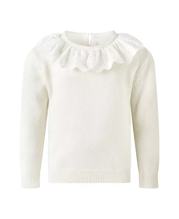 Детский комплект из кашемира Unisex cashmere knit set - baby Rachel Riley, Ivory — фото 3
