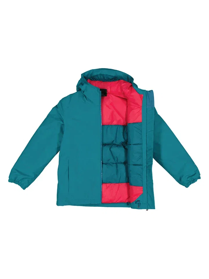 Куртка зимняя с капюшоном Bergland Jack Wolfskin, бирюзовый — фото 3