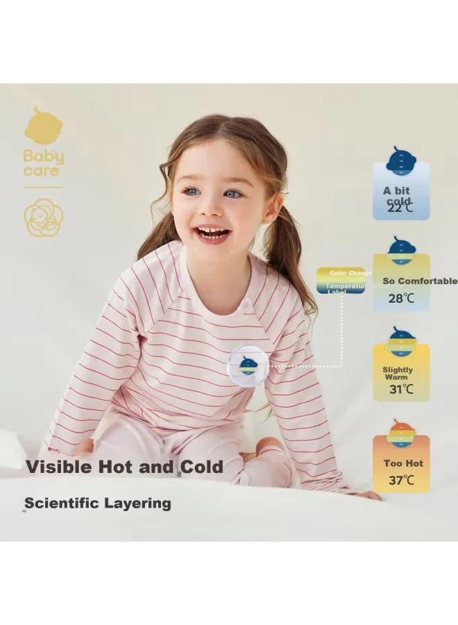 Комплект термобелья с цветочным принтом Babycare, светло-желто-зеленый