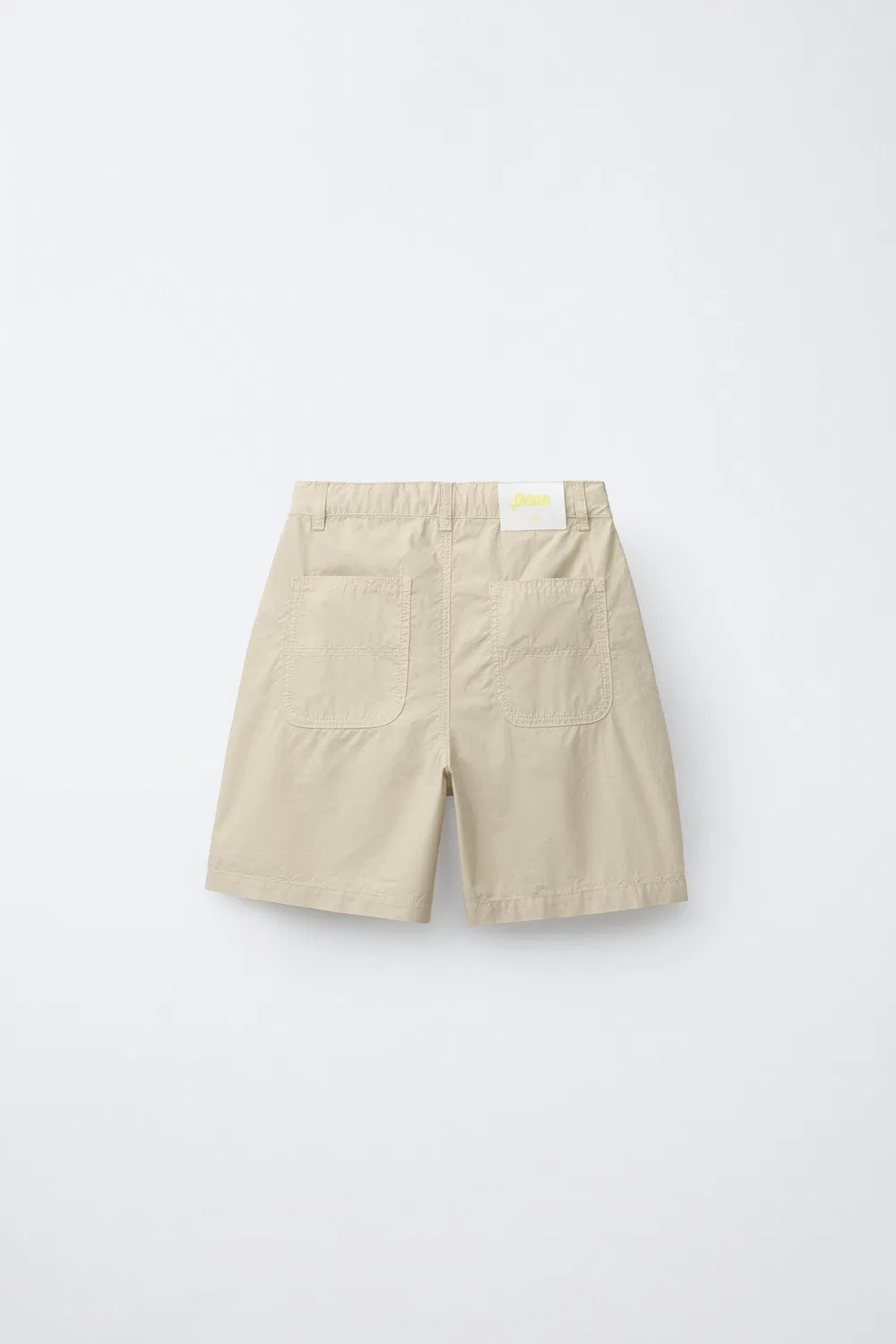 Поплиновые бермудские шорты с дартсом Penn ZARA, Light Beige — фото 2