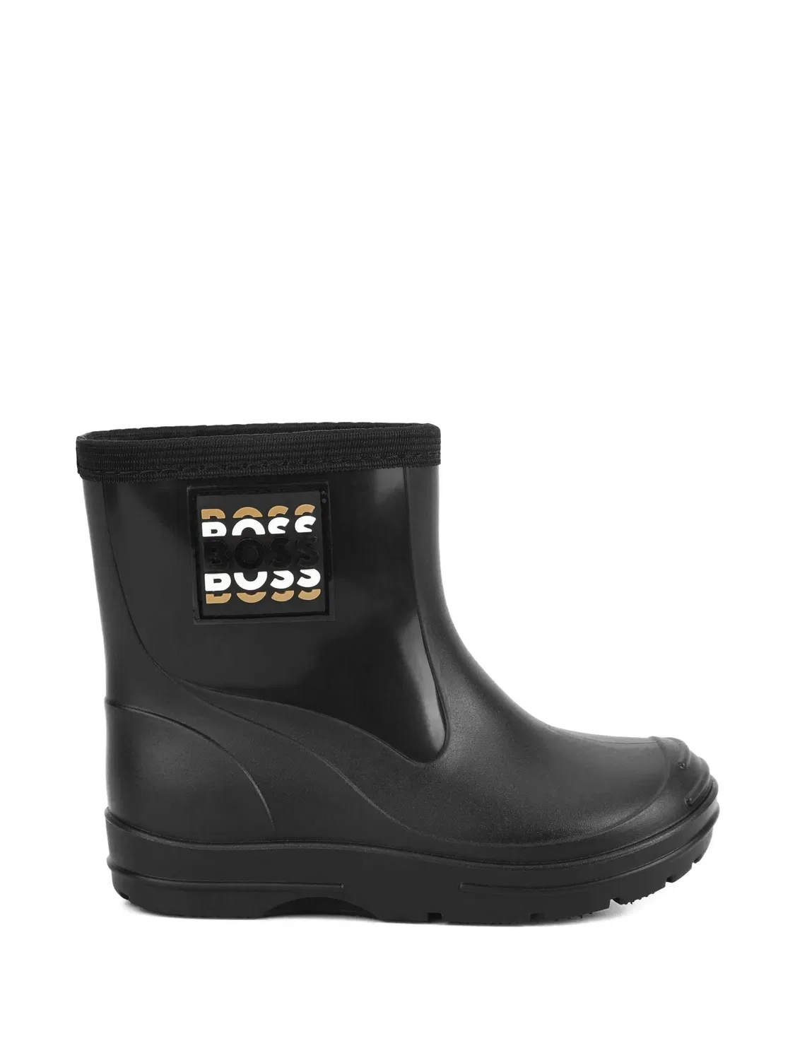 Резиновые сапоги с нашивкой-логотипом Boss Kidswear, черный