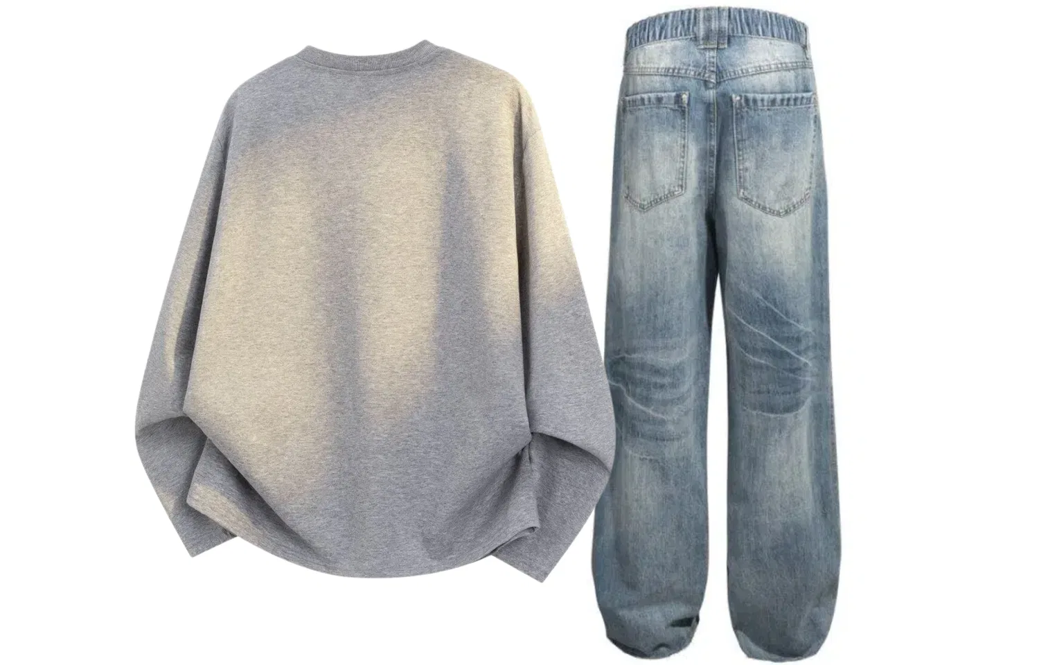 Детский спортивный комплект с топом и штанами GWAF, White Top+Blue Pants — фото 4