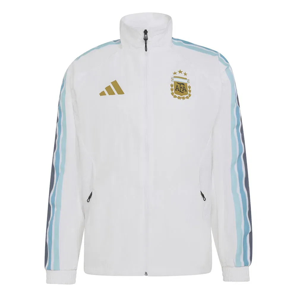 Мужской свитшот с молнией Argentina Home Anthem Adidas, White — фото 3
