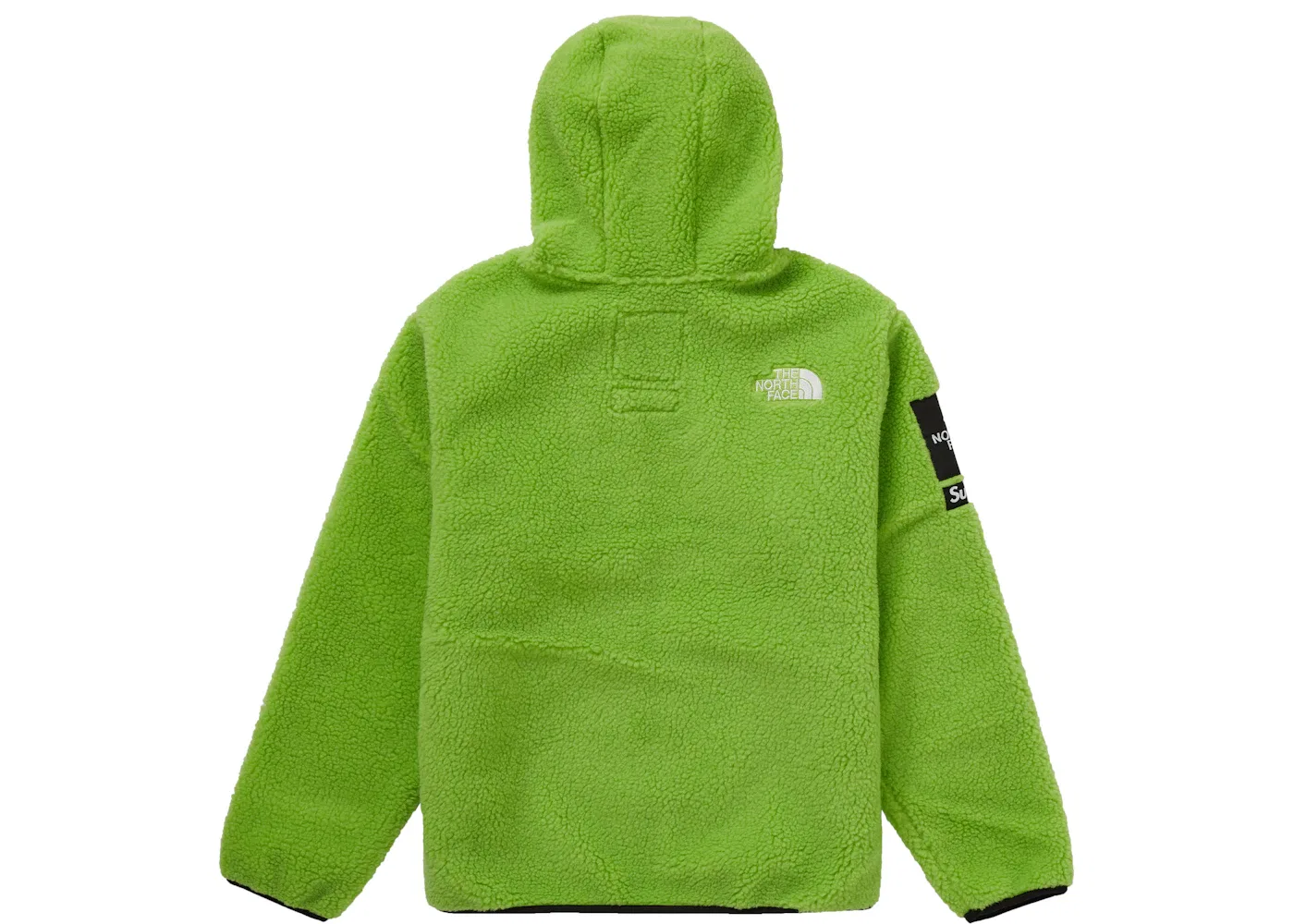 Мужская флисовая куртка с принтом Supreme The North Face S Logo Fleece Jacket, Lime — фото 3