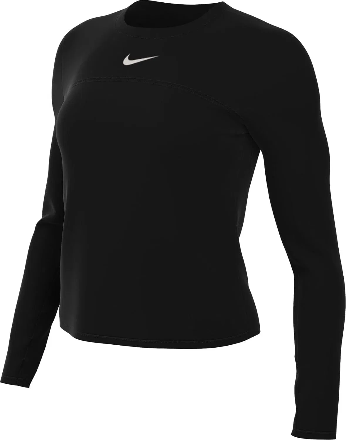 Женская беговая футболка с длинным рукавом Nike Dri-fit Swift Element, Black/Reflective Silv