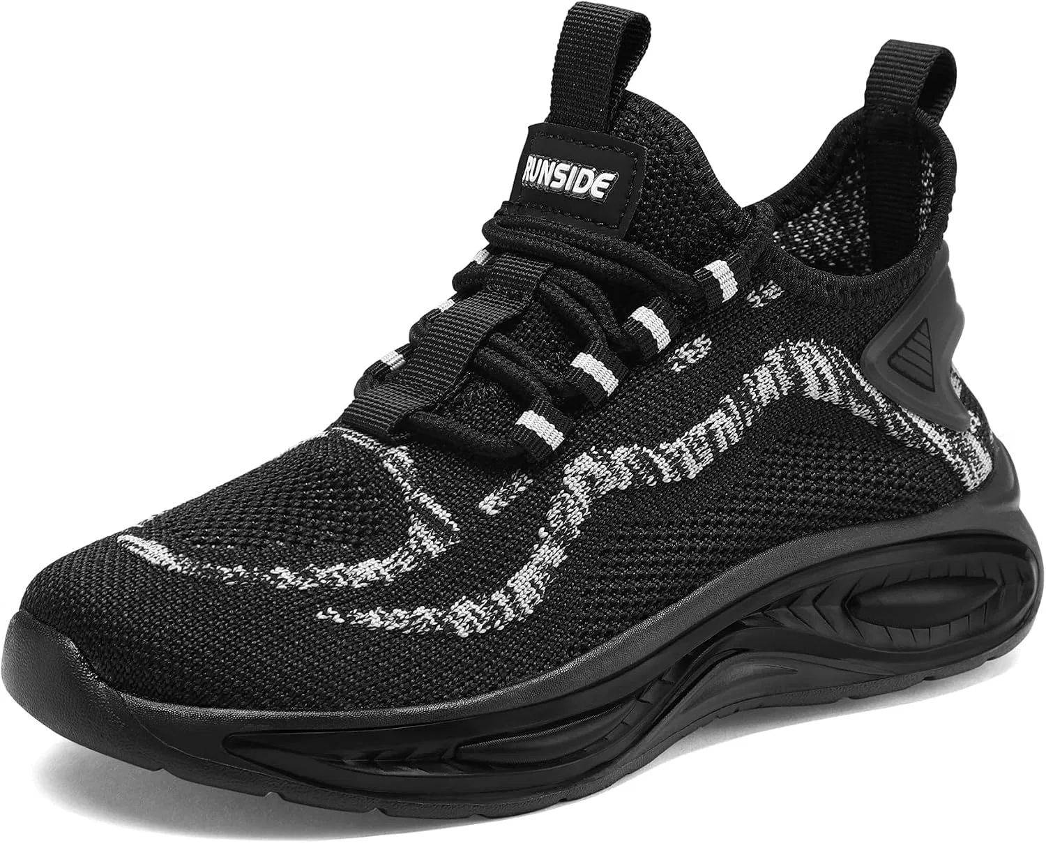 Детские кроссовки для мальчиков и девочек для улицы RUNSIDE, Black