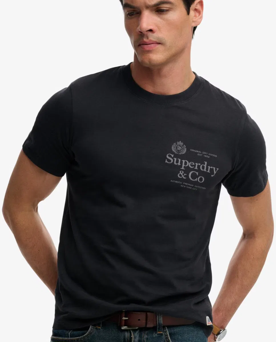 Мужская футболка, Relaxed 1954 Company, Superdry, темно-синий — фото 3
