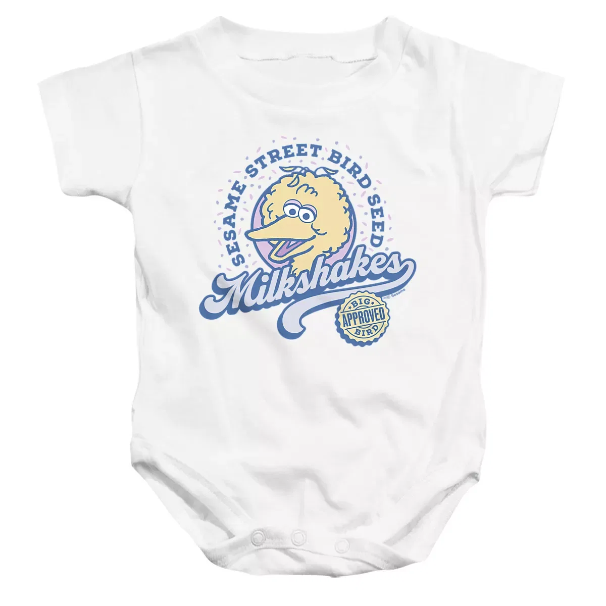 Детское боди для мальчиков с коротким рукавом Sesame Street, White