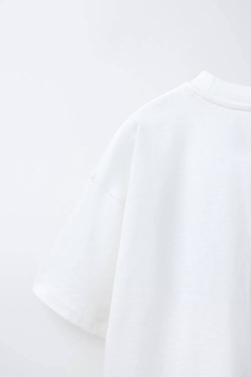 Футболка с университетским принтом ZARA, Oyster-White — фото 4