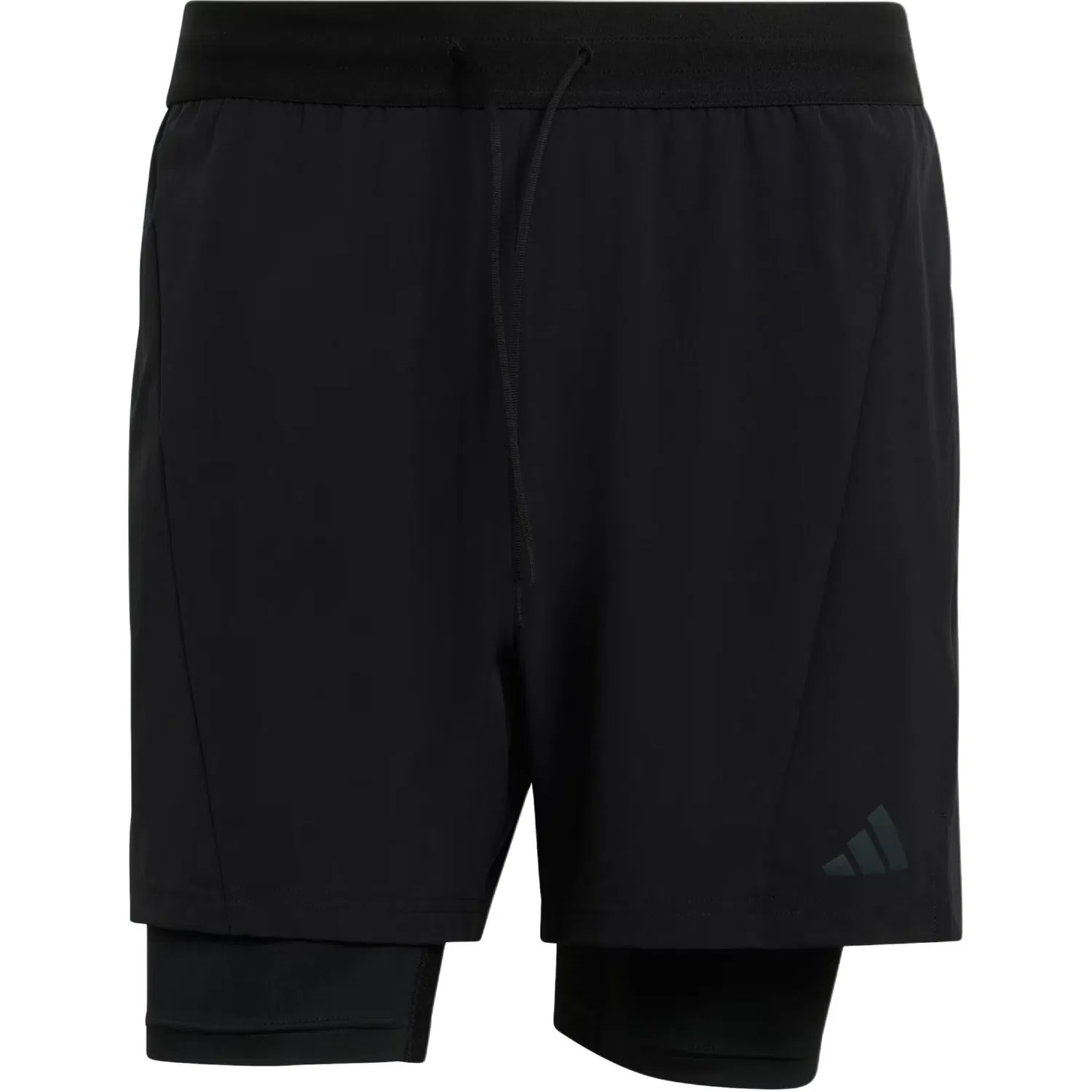 Мужские спортивные шорты умеренной длины Adidas, Black