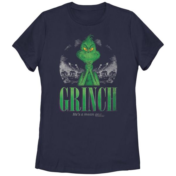 

Детская футболка с принтом "Гринч — тот ещё тип" Dr Seuss Grinch, синий
