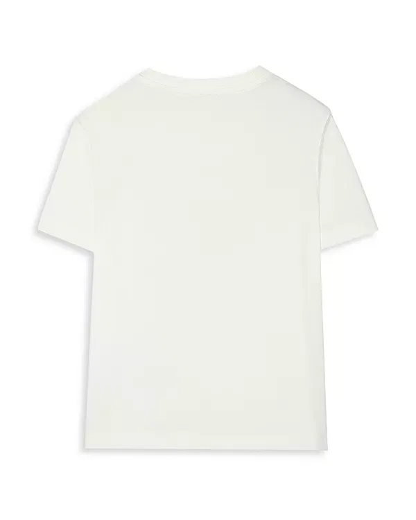 Детская футболка для мальчиков с принтом Burberry, Chalk White — фото 2