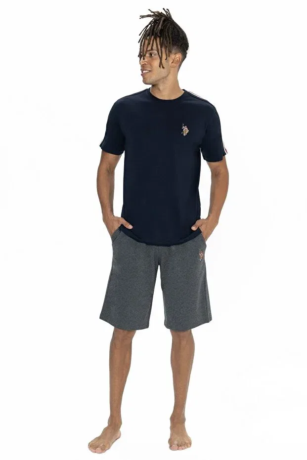 Мужской комплект пижамы с коротким рукавом U.S. Polo Assn., Navy Blue