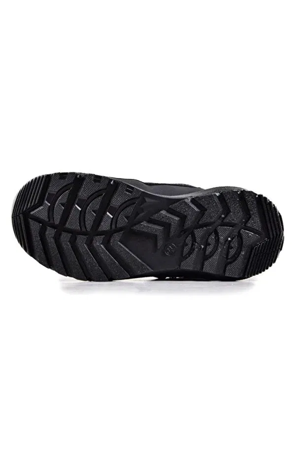 Детские ботинки для девочек водонепроницаемые F7448Ts black kids watertight boots Scooter, Black — фото 4