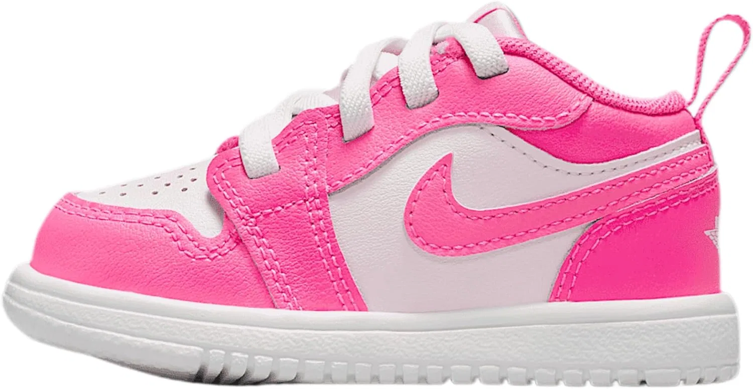 Детские кроссовки для мальчиков с низким верхом Jordan 1 Low Alt AIR JORDAN, Pink Foam/Hyper Pink