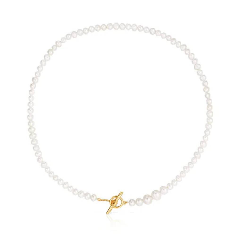 

Колье Tous Cultured Pearl Lure, позолоченное серебро/жемчуг