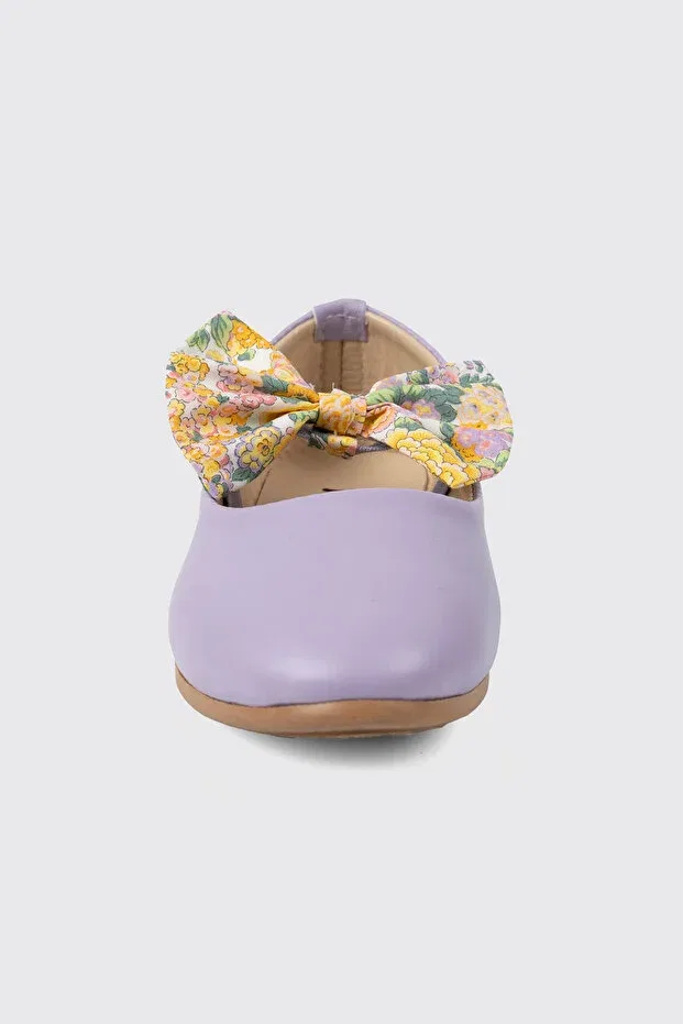 Детские балетки для девочек с принтом Made With Liberty Fabric, Purple — фото 3
