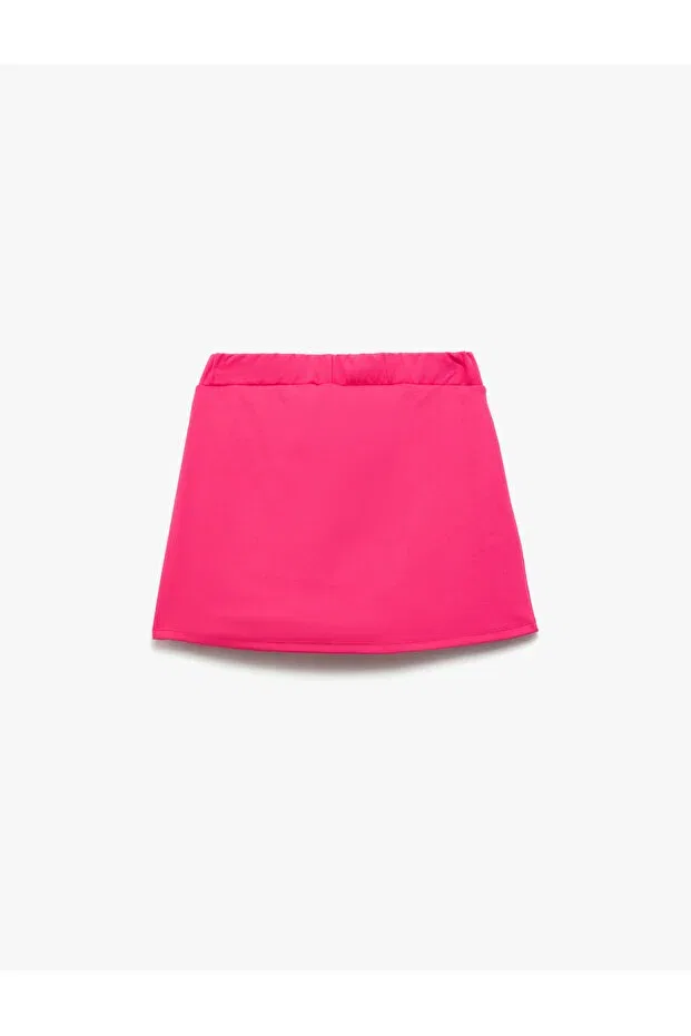 Детская мини-юбка-шорты с принтом Koton, Fuchsia — фото 2