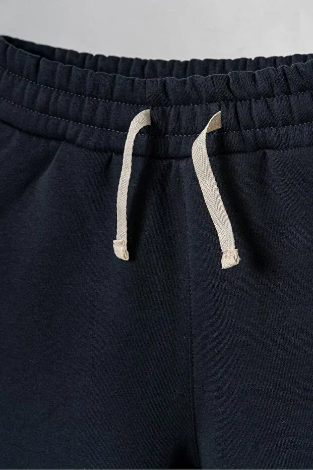 Детские спортивные штаны для девочек с принтом Mışıl Kids, Navy Blue — фото 2