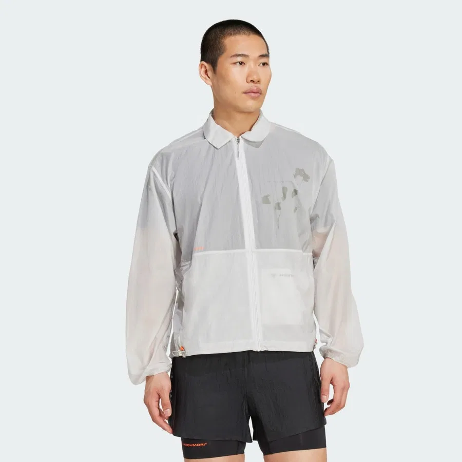 Куртка для бега с принтом H.Koumori adidas, Серый