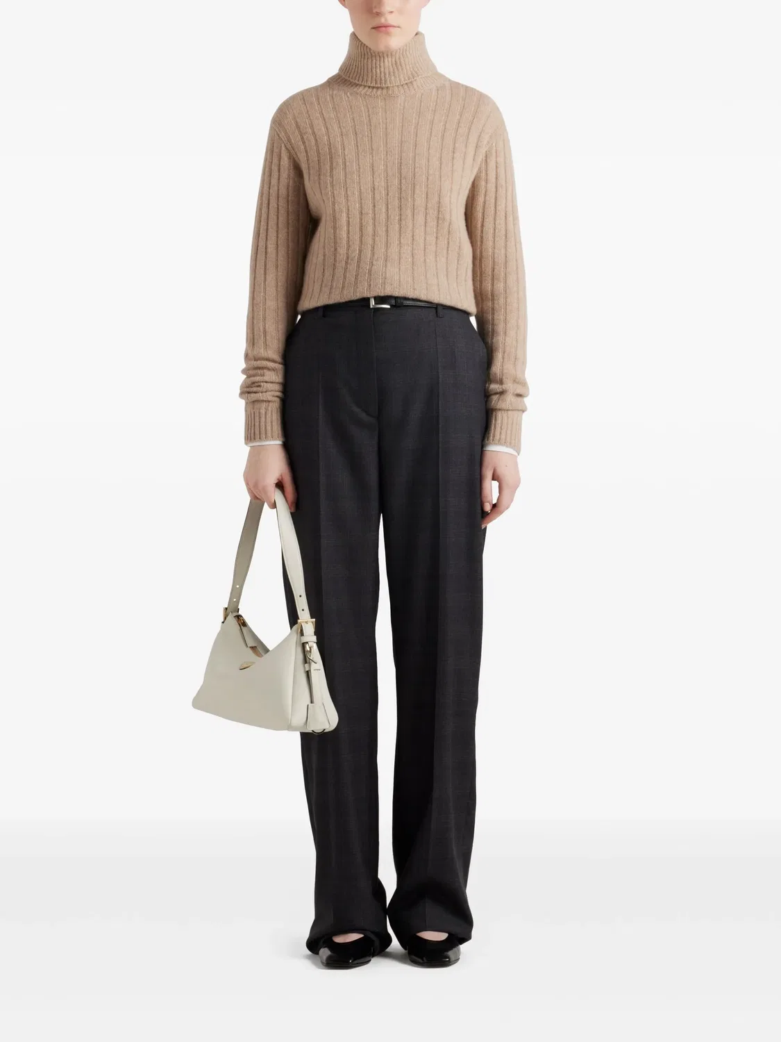 Джемпер из переработанного кашемира Prada, нейтральные — фото 4