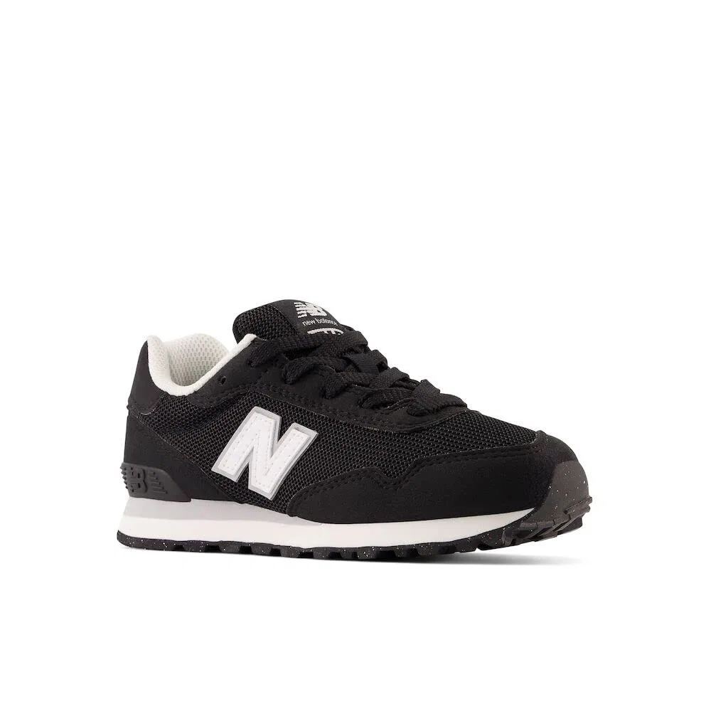 Детские кроссовки для девочек с липучкой 515 Cm New Balance, Black Black Lk — фото 4